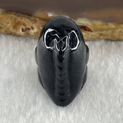 Type A Opaque Black Omphacite Dinosaurs Pendant Charm 9.41g 21.3 by 14.7 by 16.2mm - Huangs Jadeite and Jewelry Pte Ltd