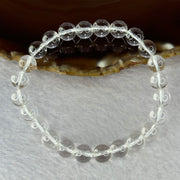 Natural Clear Quartz Bracelet 天然白水晶手链 18.58g 16.5cm 8.4mm 24 Beads - Huangs Jadeite and Jewelry Pte Ltd