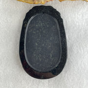 Type A Opaque to Partial Translucent Black Omphacite Jadeite Rabbit Pendant 25.89g 60.2 by 39.8 by 8.9mm - Huangs Jadeite and Jewelry Pte Ltd