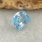 Natural Sky Blue Topaz Trillion Shape 2.59ct 9.0 by 7.1 by 4.7mm - Huangs Jadeite and Jewelry Pte Ltd