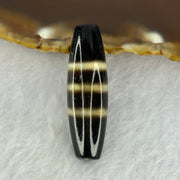 Natural Powerful Tibetan Old Oily Agate 3-Lines Dzi Bead Heavenly Master (Tian Zhu) 8.03g 38.9 by 12.0mm - Huangs Jadeite and Jewelry Pte Ltd