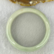 Type A Light Green with Yellow Spots Jadeite Bangle Internal Diameter 54.9mm 68.52g 16.4 by 8.7mm (Close to Perfect) - Huangs Jadeite and Jewelry Pte Ltd
