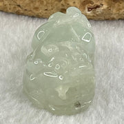 Type A Light Green Faint Lavender Jadeite Pixiu Charm 15.15g 31.1 by 18.7 by 14.1mm - Huangs Jadeite and Jewelry Pte Ltd