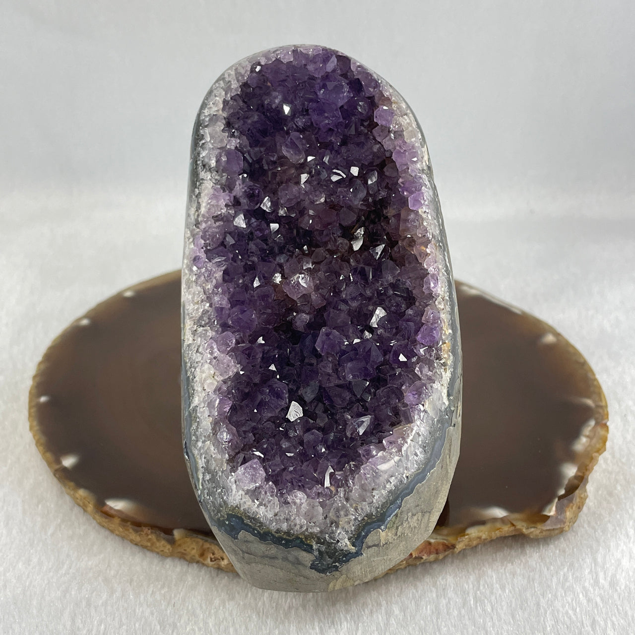 Natural Amethyst Rough Irregular Shaped Display 621.7g 61.8 by 84.8 by 96.3mm - Huangs Jadeite and Jewelry Pte Ltd