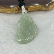 Type A Light Green Jadeite Benefactors Pendent 16.40g 47.8 by 23.6 by 6.1mm - Huangs Jadeite and Jewelry Pte Ltd