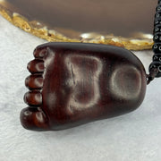 Natural African Zitan Rosewood Spider on Foot Handplay 非洲紫檀木知足常乐手把件 54.87g 58.8 by 39.5 by 33.3mm - Huangs Jadeite and Jewelry Pte Ltd