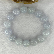 Good Grade Type A Jelly Lavender Jadeite Beads Bracelet 58.50g 16.5cm Diameter 13.4mm 15 Beads - Huangs Jadeite and Jewelry Pte Ltd