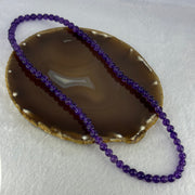 Good Grade Natural Amethyst Necklace 40.42g 54cm 7.3mm 79 Beads - Huangs Jadeite and Jewelry Pte Ltd