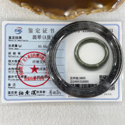 Type A Semi Translucent Wuji Black Grey Jadeite Bangle 50.42g Internal Diameter 55.8mm 9.6 by 10.6mm (No Visible Line) - Huangs Jadeite and Jewelry Pte Ltd