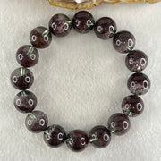 Good Grade Natural Red Phantom Quartz Beads Bracelet 49.21g 16.5cm 13.2mm 16 Beads - Huangs Jadeite and Jewelry Pte Ltd