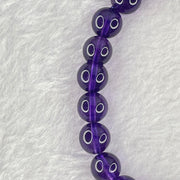 Very Good Grade Natural Amethyst Bracelet 18.19g 16cm 8.4mm 24 Beads - Huangs Jadeite and Jewelry Pte Ltd