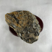 Natural Pegmatite with Wooden Stand Display 1,552.8g 155.7 by 113.0 by 148.0mm - Huangs Jadeite and Jewelry Pte Ltd