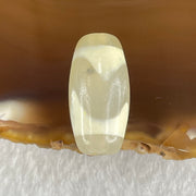 Natural Powerful Tibetan Old Oily Agate Tiger Tooth Daluo Dzi Bead Heavenly Master (Tian Zhu) 虎呀天诛 3.09g 20.2 by 10.3mm - Huangs Jadeite and Jewelry Pte Ltd