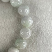 Type A Light Green with Slight Light Lavender Jadeite Beads Bracelet 47.83g 15cm 12.1mm 16 Beads - Huangs Jadeite and Jewelry Pte Ltd