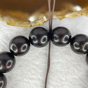 Natural India Zitan Sandalwood 小叶字檀木 Beads Bracelet Sinking Type 27.07g 14.8 mm 15 Beads - Huangs Jadeite and Jewelry Pte Ltd