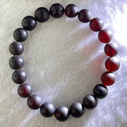 Natural Iron Blood King Amber Beads Bracelet 天然铁血王琥珀手链 8.98g 16.5cm 9.1mm 21 Beads - Huangs Jadeite and Jewelry Pte Ltd
