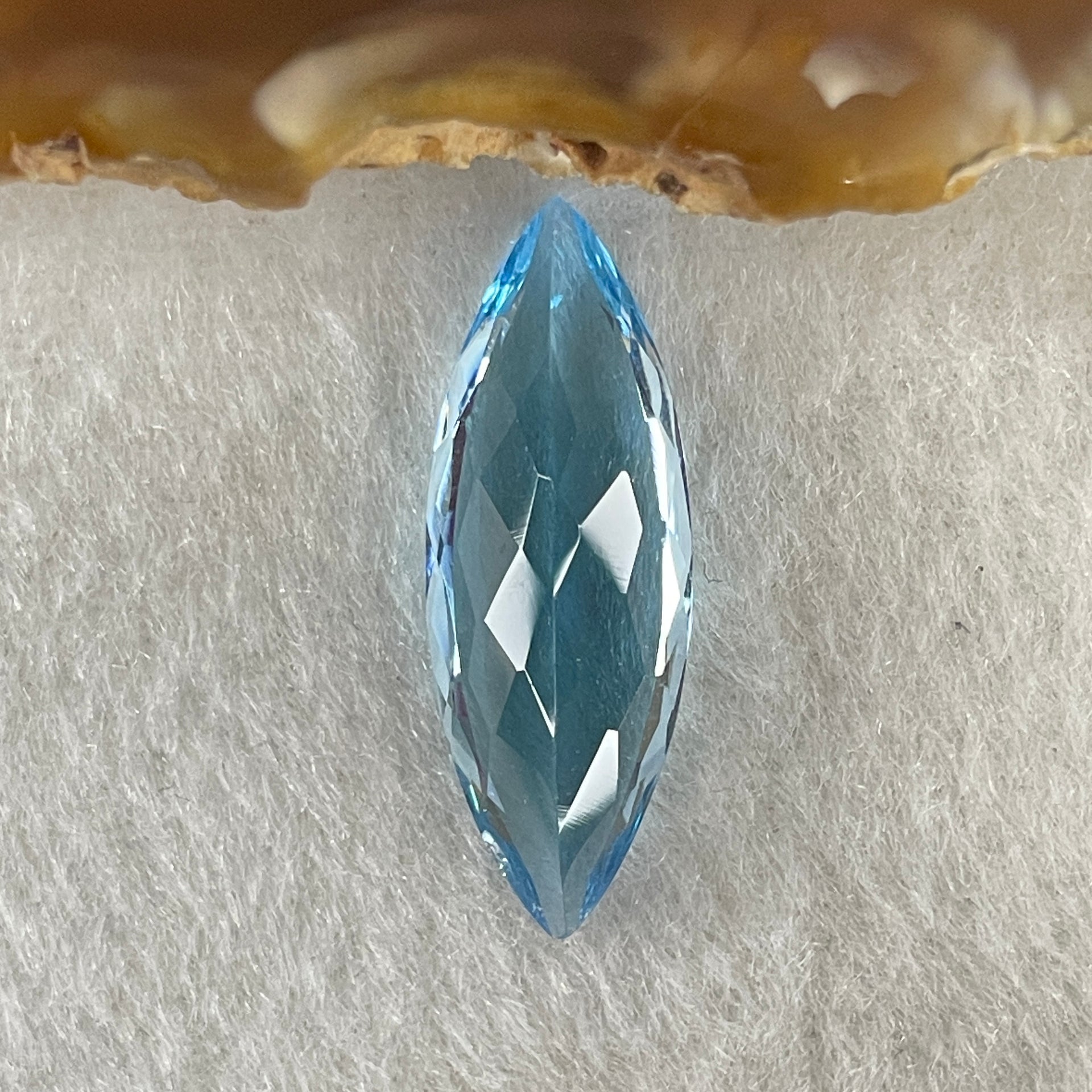 Natural Sky Blue Topaz Marquise Shape 8.95ct 24.4 by 8.8 by 5.7mm - Huangs Jadeite and Jewelry Pte Ltd