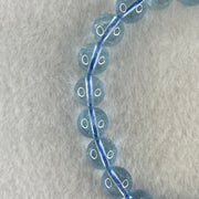 Above Average Natural Blue Topaz Beads Bracelet 26.33g 15.5cm 8.7mm 22 Beads - Huangs Jadeite and Jewelry Pte Ltd