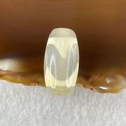 Natural Powerful Tibetan Old Oily Agate Tiger Tooth Daluo Dzi Bead Heavenly Master (Tian Zhu) 虎呀天诛 3.17g 20.0 by 10.4mm - Huangs Jadeite and Jewelry Pte Ltd