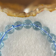Above Average Natural Blue Topaz Beads Bracelet 23.54g 15.5cm 8.4mm 23 Beads - Huangs Jadeite and Jewelry Pte Ltd