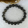 Natural Black Auralite Crystal Bracelet 黑激光手链 24.71g 9.6 mm 20 Beads - Huangs Jadeite and Jewelry Pte Ltd