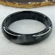 Type A Wuji Greyish Black Jadeite Bangle 70.00g Internal Diameter 60.7mm 16.1 by 8.1mm (Close to Perfect) - Huangs Jadeite and Jewelry Pte Ltd