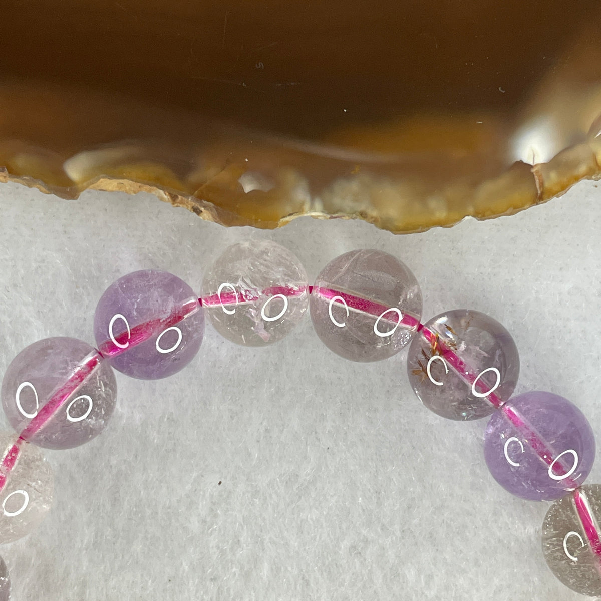 Certified Entry-Grade Natural Super 7 Crystal Beads Bracelet | Bold High-Mass Showcase Strand | Authentic Sacred Seven Multi-Mineral Inclusions Quartz Spiritual Catalyst & Auric Shield Bracelet (33.41g | 17.5cm Length | 10.9mm | 20 Beads)
