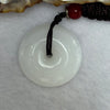 Natural Nephrite Ping An Kou Donut Pendent 10.09g 24.9 by 10.0mm - Huangs Jadeite and Jewelry Pte Ltd