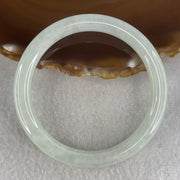 Natural Type A Light Green Jadeite Full Round Bangle | 55.6mm Yuan Tiao (33.96g 8.0x7.9mm | Perfect Grade | Imperial Wholeness & Heart Vitality) - Huangs Jadeite and Jewelry Pte Ltd