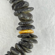 Natural Blood with Butterscotch Amber Irregular Beads Bracelet 23.06g 18.5cm 14.9 by 11.6 by 6.1 to 12.0 by 11.0 by 2.7mm 56pcs - Huangs Jadeite and Jewelry Pte Ltd