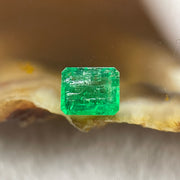 Natural Colombia Green Emerald (Beryl) Cut-Cornered Rectangular step cut 0.75ct 6.4 by 5.2 by 2.8mm - Huangs Jadeite and Jewelry Pte Ltd