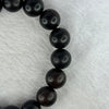 Rare Natural Lighting Strike Yabai Beads Bracelet 罕见天然雷击崖柏手链 11.17g 17.5cm 12.2mm 17 Beads - Huangs Jadeite and Jewelry Pte Ltd