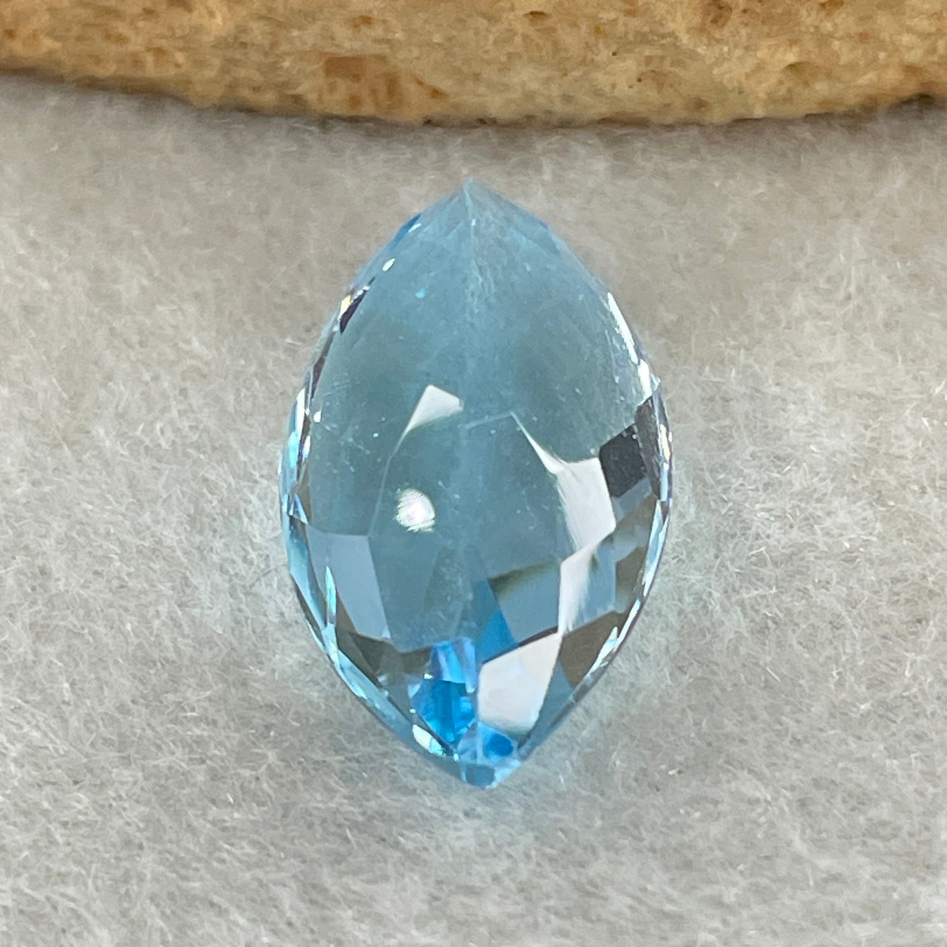 Natural Sky Blue Topaz Marquise Shape 11.37ct 19.5 by 10.4 by 7.3mm - Huangs Jadeite and Jewelry Pte Ltd