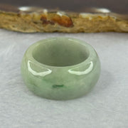 Type A Green with Lavender Jadeite Ring 11.09g 12.8 by 4.5mm US10.5 HK23.5 (Slight External Rough? - Huangs Jadeite and Jewelry Pte Ltd
