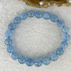 Natural Aquamarine Bracelet 天然海蓝宝石手链 23.88g 16.5cm 9.8mm 21. Beads - Huangs Jadeite and Jewelry Pte Ltd