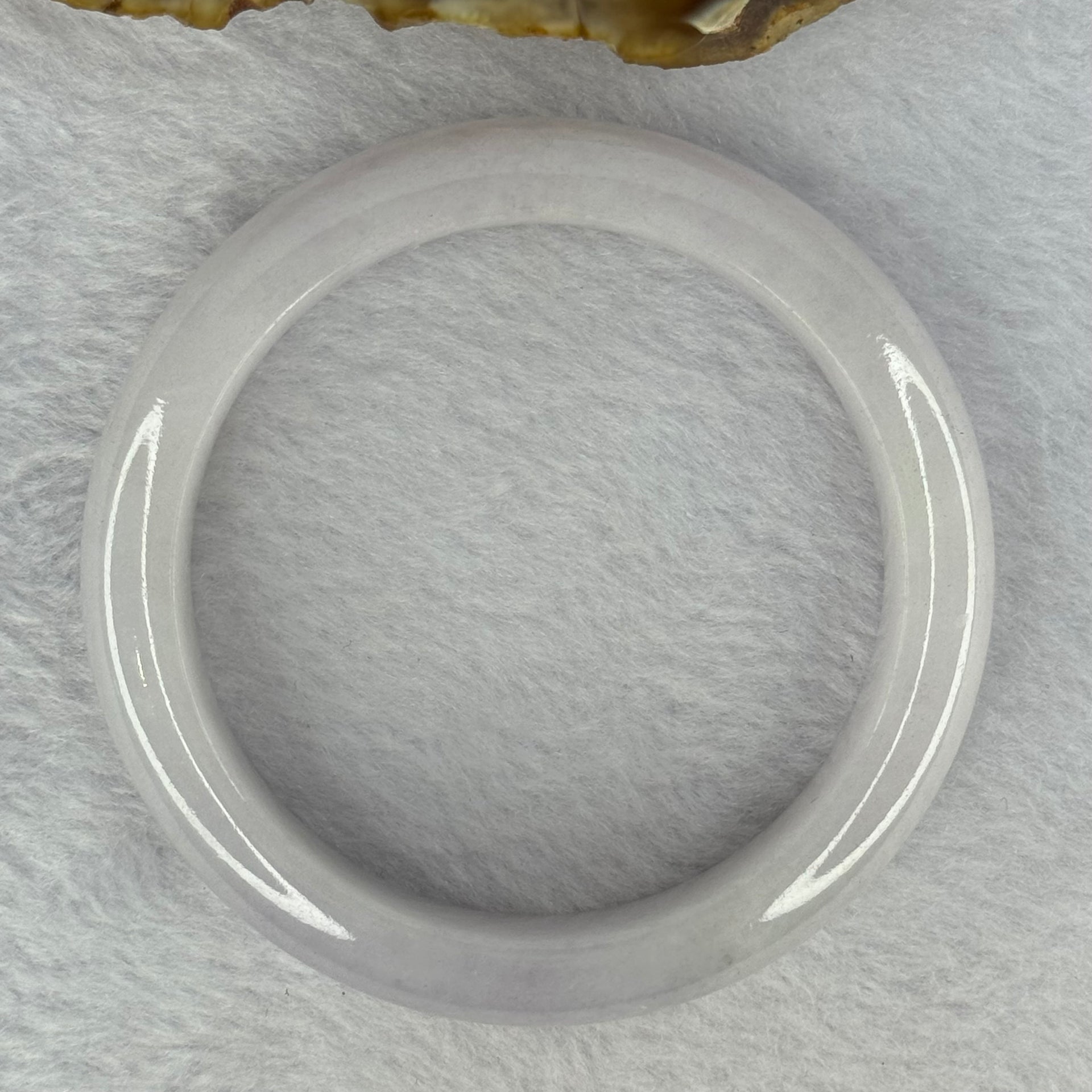 Type A Faint Lavender Jadeite Bangle 60.71g Internal Diameter 55.7mm 13.1 by 9.1mm (Very Slight External Line) - Huangs Jadeite and Jewelry Pte Ltd
