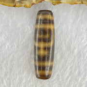 Natural Powerful Tibetan Old Oily Agate Double Nectar Vessel Dzi Bead Heavenly Master (Tian Zhu) 花蜜容器眼天珠 7.93g 38.3 by 11.6mm - Huangs Jadeite and Jewelry Pte Ltd