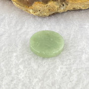 Type A Blueish Green Jadeite Mini Round Wu Shi Pai Pendant 1.18g 13.8 by 2.5mm - Huangs Jadeite and Jewelry Pte Ltd