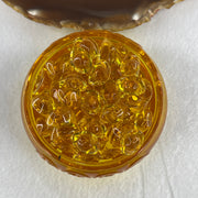 Yellow Liuli Wealth Pot with Ingot Yuan Bao Display Total Weight 330.00g 80.4 by 51.5mm - Huangs Jadeite and Jewelry Pte Ltd