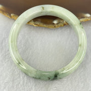 Type A Green Lavender and Moss Green Piao Hua Jadeite Bangle Internal Diameter 55.8mm 60.42g 14.5 by 8.0mm (Very Slight External Rough + Internal Line) - Huangs Jadeite and Jewelry Pte Ltd