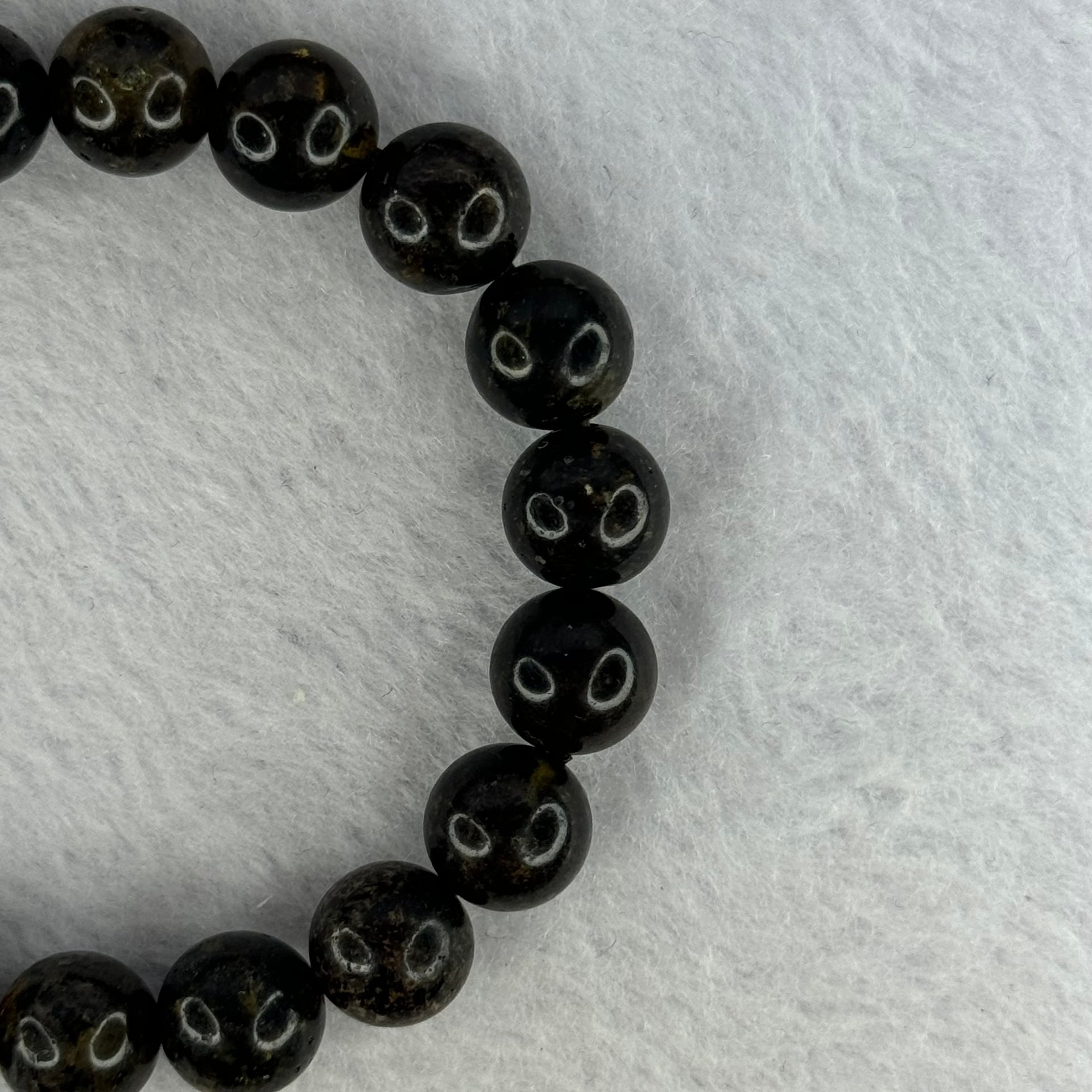 Natural Medicine Amber Beads Bracelet 天然药珀手链 10.38g 16cm 10.1mm 19 Beads - Huangs Jadeite and Jewelry Pte Ltd