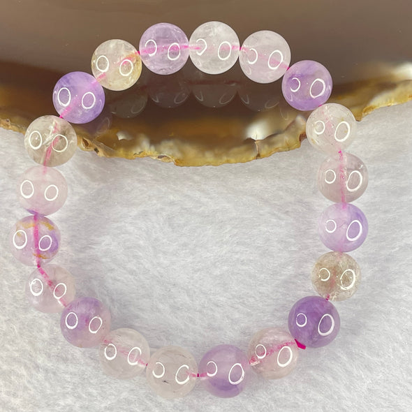 Natural super 7 Crystal Bracelet 24.86g 9.8mm 20beads - Huangs Jadeite and Jewelry Pte Ltd