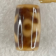 Natural Powerful Tibetan Old Oily Agate Patina Guiren Tairen Human Dzi Bead Totem Amulet Heavenly Master (Tian Zhu) 贵人天诛 4.85g 20.0 by 11.8mm - Huangs Jadeite and Jewelry Pte Ltd