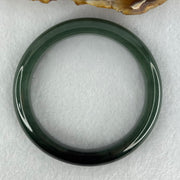 Type A Dark Green Jadeite Bangle Internal Diameter 50.9mm 39.18g 9.8 by 7.7mm (Very Slight Internal Line) - Huangs Jadeite and Jewelry Pte Ltd
