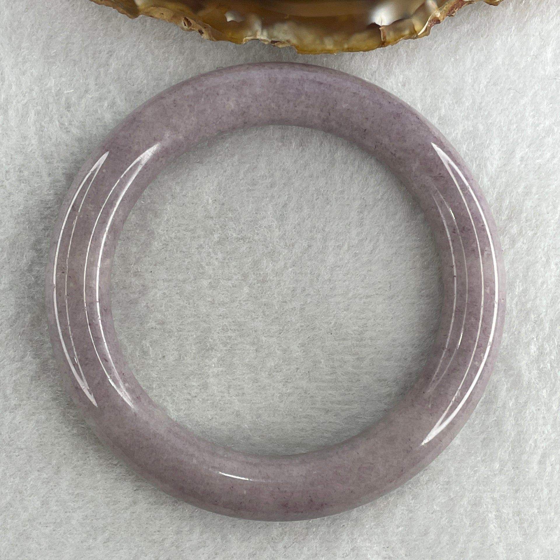 Natural Purple Aventurine Bangle 55.65g Inner Diameter 58.0mm 11.0 by 11.8mm (Very Very Slight Internal Line) - Huangs Jadeite and Jewelry Pte Ltd