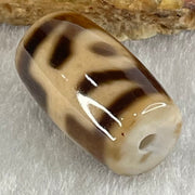 Natural Powerful Tibetan Old Oily Agate Patina Guiren Tairen Human Dzi Bead Totem Amulet Heavenly Master (Tian Zhu) 贵人天诛 4.60g 19.7 by 11.4mm - Huangs Jadeite and Jewelry Pte Ltd