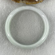 Type A Natural Green with Lavender Jadeite Bangle 41.07g Inner Diameter 50.0mm 13.9 by 6.5mm (Close to Perfect) - Huangs Jadeite and Jewelry Pte Ltd