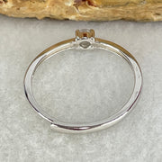 Type A Semi Icy Lavender Cabochon Jadeite in S925 Sliver Ring (Adjustable Size) 0.87g 3.3 by 1.5mm - Huangs Jadeite and Jewelry Pte Ltd