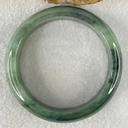 Type A Old Mine Blueish Green and Lavender Patches Jadeite Bangle 66.40g Internal Diameter 56.0mm 16.4 by 7.8mm (Very Slight Internal Lines) - Huangs Jadeite and Jewelry Pte Ltd