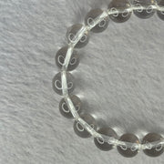 Natural Clear Quartz Bracelet 天然白水晶手链 30.35g 17cm 10.6mm 19 Beads - Huangs Jadeite and Jewelry Pte Ltd
